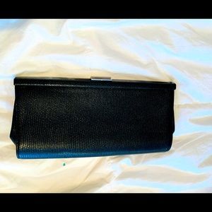 Banana Republic Women’s Black Leather Clutch